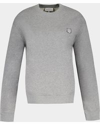 Maison Kitsuné - Fox Head Patch Comfort Sweatshirt - Lyst