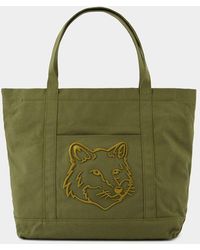 Maison Kitsuné - Fox Head Large Shopper Bag - Lyst