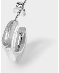 Tom Wood Classic Small Hoop Earrings in Metallic for Men | Lyst Canada