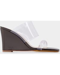 Maryam Nassir Zadeh Olympia Wedge Sandals - - Carob - Leather - Multicolor