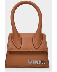 Jacquemus Le Chiquito Homme In Brown Leather