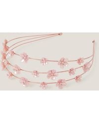 Monsoon - Flower Pearl Wire Headband - Lyst