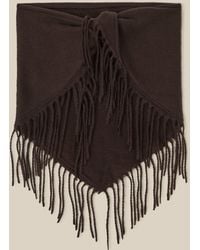 Monsoon - Beatrice Knitted Triangle Scarf - Lyst