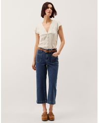 Monsoon - Arlo Regular Cropped Jeans Blue - Lyst