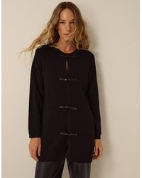 Monsoon - Tia Knit Jacket Black - Lyst