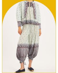 Monsoon - Antik Batik Johri Paisley Sarouel Trousers Blue - Lyst