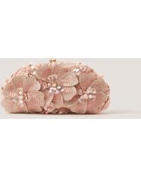 Monsoon - Floral Embellished Clutch Bag - Lyst