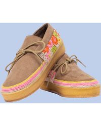 Monsoon - Laidback London Komo Suede Moccasins Multi - Lyst