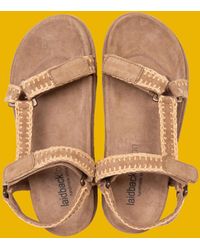 Monsoon - Laidback London Hess Suede Sandals Camel - Lyst