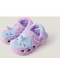 Monsoon - Unicorn Faux Fur Lined Clogs Multi - Lyst
