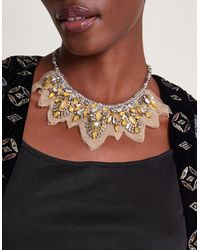 Monsoon - Amber Statement Necklace - Lyst