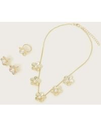 Monsoon - Tiana Flower Jewellery Set - Lyst