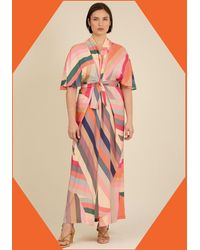 Monsoon - Tallulah And Hope Longer-length Stripe Dress Multi - Lyst