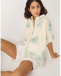 Monsoon - Tashie Sun Print Oversized Shirt - Lyst