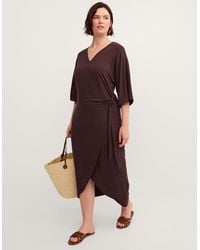 Monsoon - Callie Thorpe X Midi Wrap Dress - Lyst