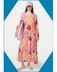 Monsoon - Scotch And Soda Crinkle Maxi Dress Pink - Lyst