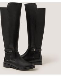 Monsoon - Milly Leather Knee High Boots Black - Lyst