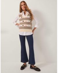 Monsoon - Cassie Kick Flare Jeans Blue - Lyst