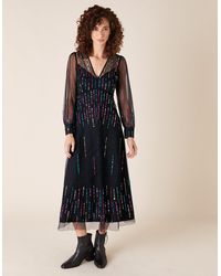 monsoon carey lace midi dress
