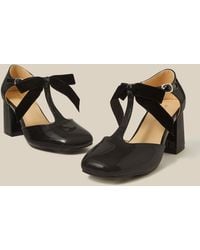 Monsoon - Ashley Patent Mary Jane Heels Black - Lyst