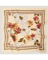 Monsoon - Square Floral Print Scarf - Lyst
