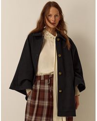 Monsoon - Claudie Cape Coat - Lyst