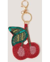 Monsoon - Cherry Beaded Bag Charm - Lyst