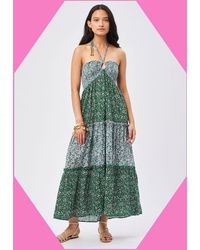 Monsoon - Petite Mendigote Floral Midi Dress Green - Lyst