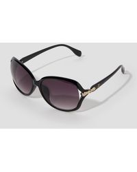 Monsoon - Gold Hinge Oversized Sunglasses - Lyst