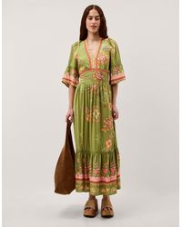 Monsoon - Eline Floral Print Maxi Dress - Lyst