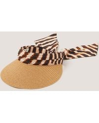 Monsoon - Erin Animal Print Sun Visor - Lyst