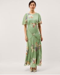 Monsoon - Amber Floral Print Maxi Dress - Lyst