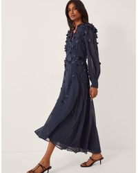 Monsoon - Gwen Long Sleeve Midi Dress - Lyst