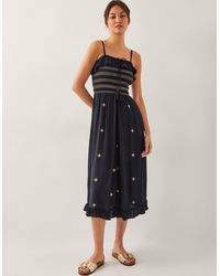 Monsoon - Blair Frill Midi Dress - Lyst