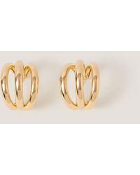 Monsoon - Triple Hoop Earrings - Lyst