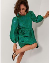 green emerald velvet dress Bloomchic Emerald Velvet and Lace Dress 22/24  Curvy Thrift Co
