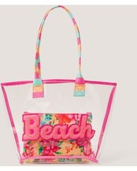 Monsoon - Clear Tropical Beach Bag - Lyst