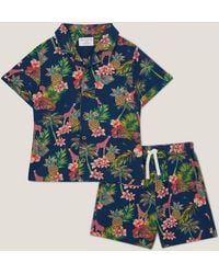 Monsoon - Tropical Print Shirt And Shorts Set Multi - Lyst
