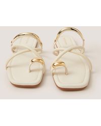 Monsoon - Metal Detail Toe Strap Sandals - Lyst