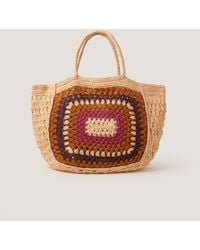 Monsoon - Cate Crochet Beach Bag - Lyst