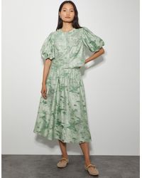 Monsoon - Josie Floral Jacquard Top - Lyst