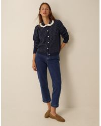 Monsoon - Safaia Straight Cropped Jeans Blue - Lyst