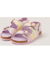Monsoon - Rainbow Heart Buckle Sandals Multi - Lyst