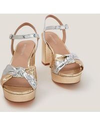 Monsoon - Sophie Mixed Metallic Platform Heels Multi - Lyst