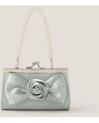 Monsoon - Satin Rose Bow Mini Bag - Lyst