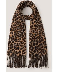 Monsoon - Ginny Leopard Print Scarf - Lyst