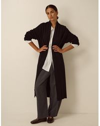 Monsoon - Sadie Knit Longline Cardigan Black - Lyst