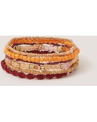 Monsoon - 6-pack Bead Stretch Bracelets - Lyst