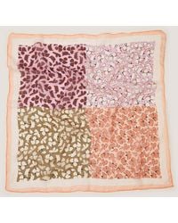 Monsoon - Milo Floral Square Silk Scarf - Lyst
