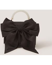 Monsoon - Satin Bow Bag Black - Lyst